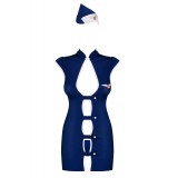 Stewardess-Kostüm blau - 5