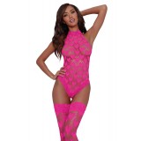 Body + Stockings DR11784 hot pink - 1